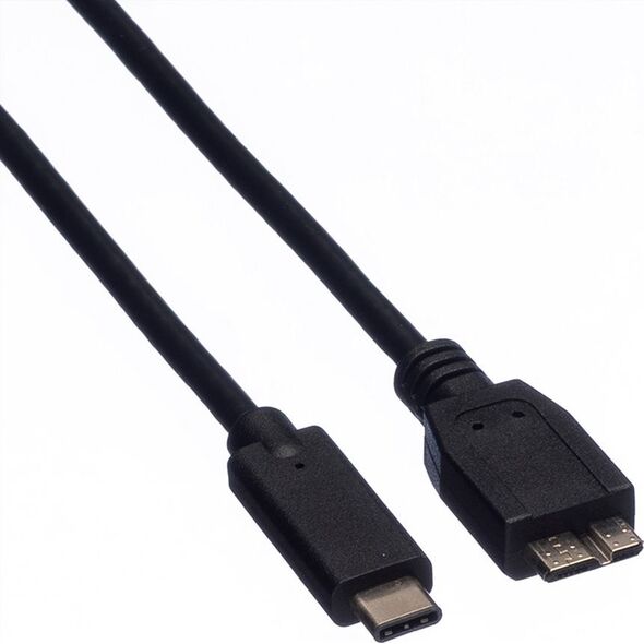 Kabel USB Roline USB-C - 1 m Czarny (JAB-2600470)