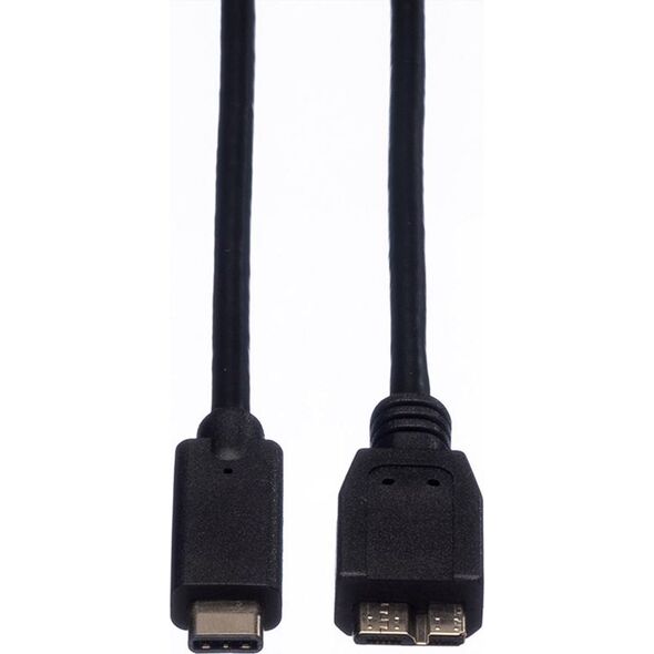 Kabel USB Roline USB-C - 1 m Czarny (JAB-2600470)