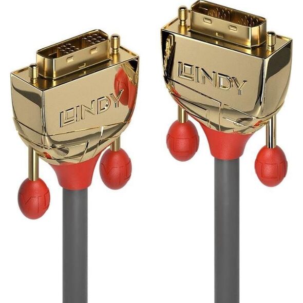 Kabel Lindy DVI-D - DVI-D 15m złoty (36216)