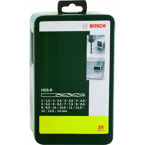Wiertło Bosch do metalu HSS walcowe 1,5 mm 2,5 mm 3,5 mm 4,5 mm 8,5 mm 11,5 mm 5,5 mm 6,5 mm 7,5 mm 10,5 mm 12,5 mm 9,5 mm 3 mm 4 mm 5 mm 6 mm 8 mm 1 mm 10 mm 12 mm 13 mm 2 mm 11 mm 7 mm 9 mmmm zestaw (2607019446)
