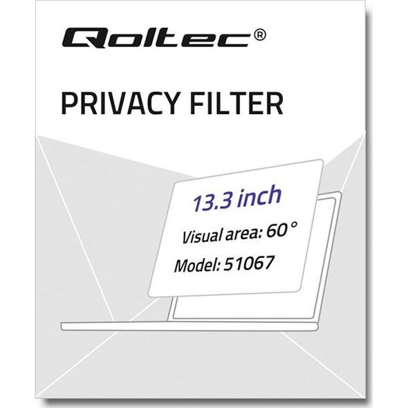 Filtr Qoltec Qoltec Filtr prywatyzujący RODO do MacBook Air | 13.3'' | 16:10