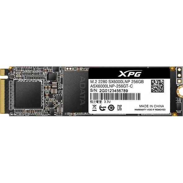 Dysk SSD ADATA XPG SX6000 Lite 256GB M.2 2280 PCI-E x4 Gen3 NVMe (ASX6000LNP-256GT-C)