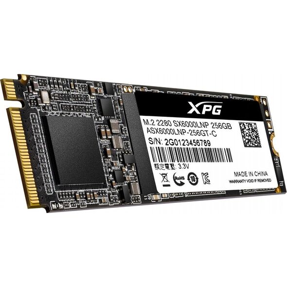 Dysk SSD ADATA XPG SX6000 Lite 256GB M.2 2280 PCI-E x4 Gen3 NVMe (ASX6000LNP-256GT-C)