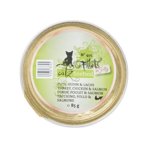 Catz Finefood Filety N.405 Indyk/Kurczak/Łosoś tacka 85g