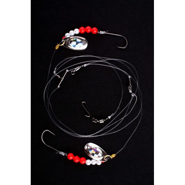 Imax Flounder Rig 2 White & Red Bead Sp-Blades 2 Hooks #4 (42539)