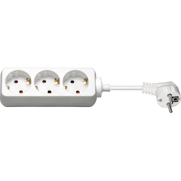 MicroConnect 3 gniazda, 3m, biała