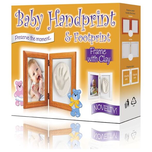Ramka Baby HandPrint z gliną