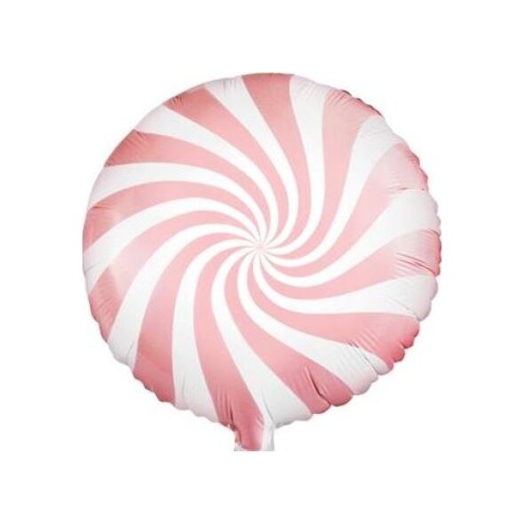 Party Deco Balon foliowy Yummy Cukierek, jasny różowy, 45cm uniwersalny