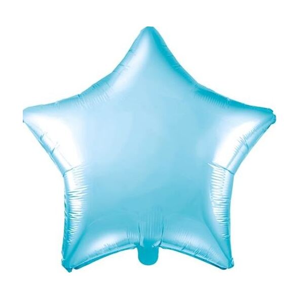 Party Deco Balon foliowy Gwiazdka, błękitny, 48cm uniwersalny