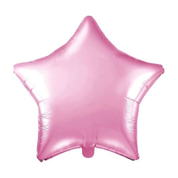 Party Deco Balon foliowy Gwiazdka, jasny różowy, 48cm uniwersalny