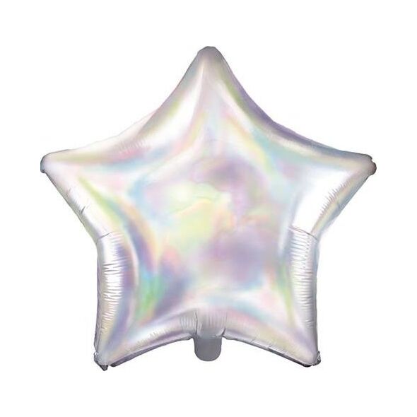 Party Deco Balon foliowy gwiazdka, opalizujący, 48cm uniwersalny