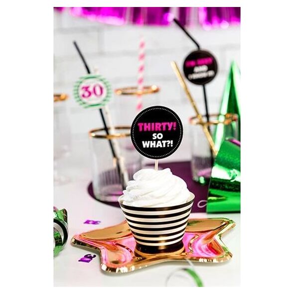 Party Deco Talerzyki papierowe, Gwiazdka, złote, 18 cm, 6 szt. uniwersalny