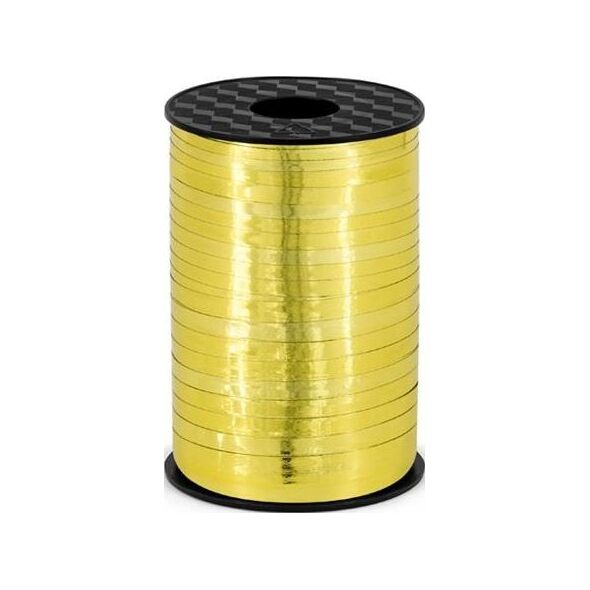 Party Deco Wstążka plastikowa metalizowana złota, 5 mm uniwersalny