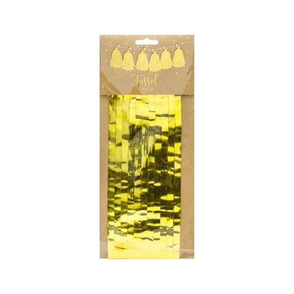 Party Deco Girlanda frędzle DIY, złota, 1,5 m. uniwersalny