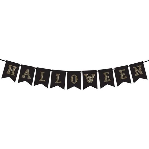 Party Deco Baner dekoracyjny Halloween, czarny 20x175cm uniwersalny