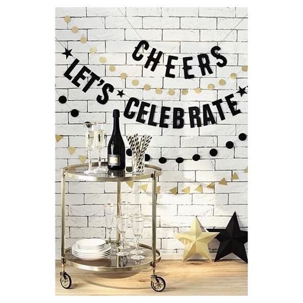 Party Deco Słomki papierowe do picia w paski, czarne, 19,5cm, 10 szt. uniwersalny