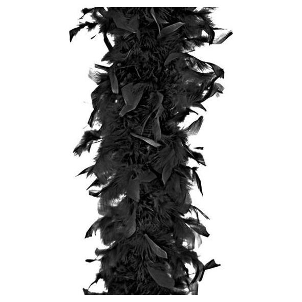 Party Deco Szal boa czarny, 180 cm uniwersalny