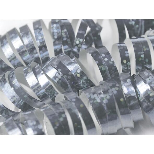 Party Deco Serpentyny holograficzne, srebrne, 3,8m, 18 szt. uniwersalny