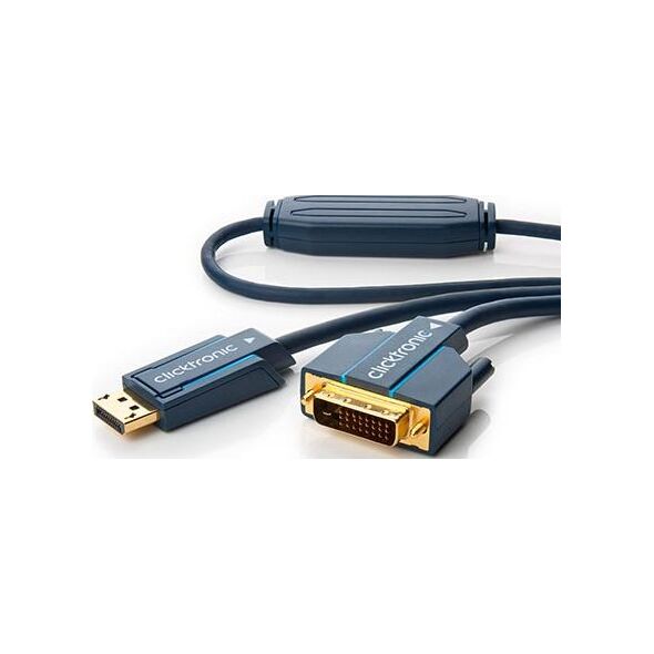 Kabel Clicktronic DisplayPort - DVI-D 3m granatowy (JAB-1404908)