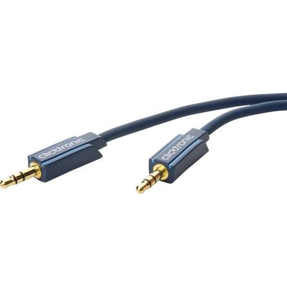 Kabel Clicktronic Jack 3.5mm - Jack 3.5mm 1.5m granatowy (70477)