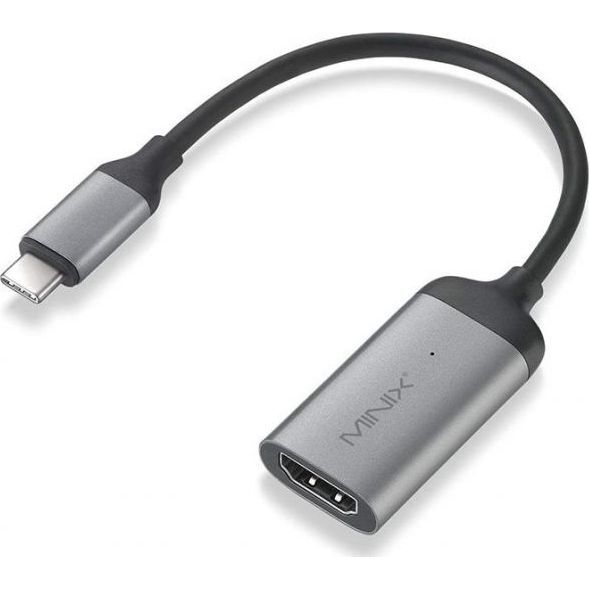 Adapter USB Minix USB-C - HDMI Srebrny  (UMNP00059)