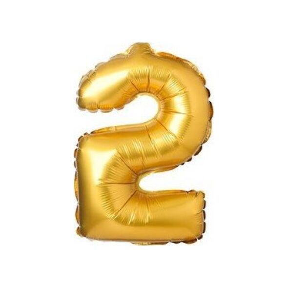 Arpex Balon foliowy cyfra "2" złota 71cm (28")