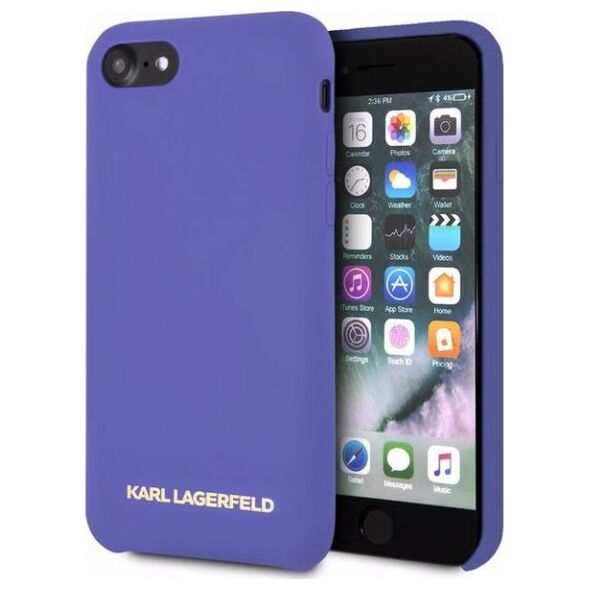 Karl Lagerfeld KARL LAGERFELD HARD CASE SILICONE KLHCI8SLVOG IPHONE 7 8 FIOLETOWY standard