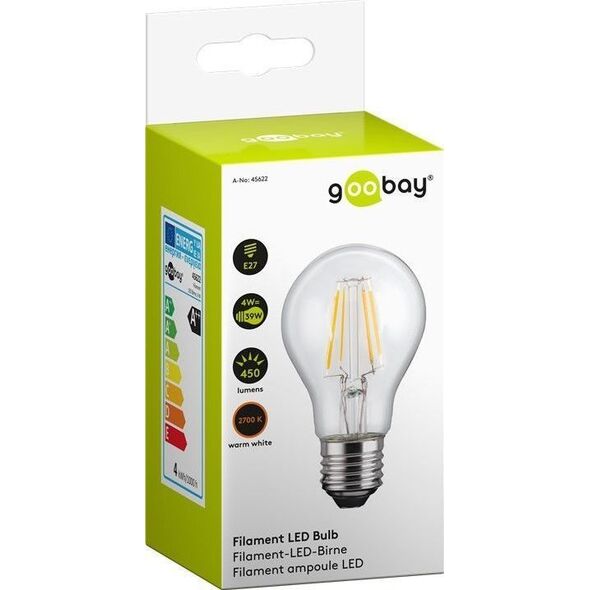 Goobay Żarówka LED filament 4W E27 450lm 2700K 45622