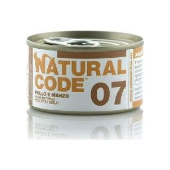 Natural Line s.r.l Karma mokra 07 z kurczakiem i wołowiną sos 85g