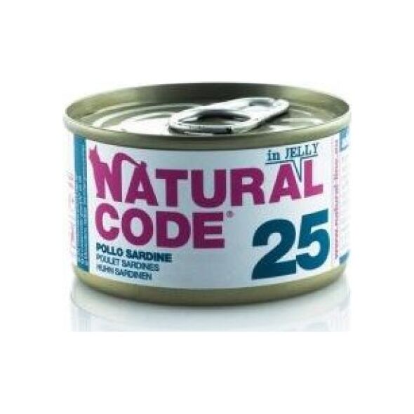 Natural Line s.r.l Karma mokra 25 z kurczakiem i sardynkami żel 85g
