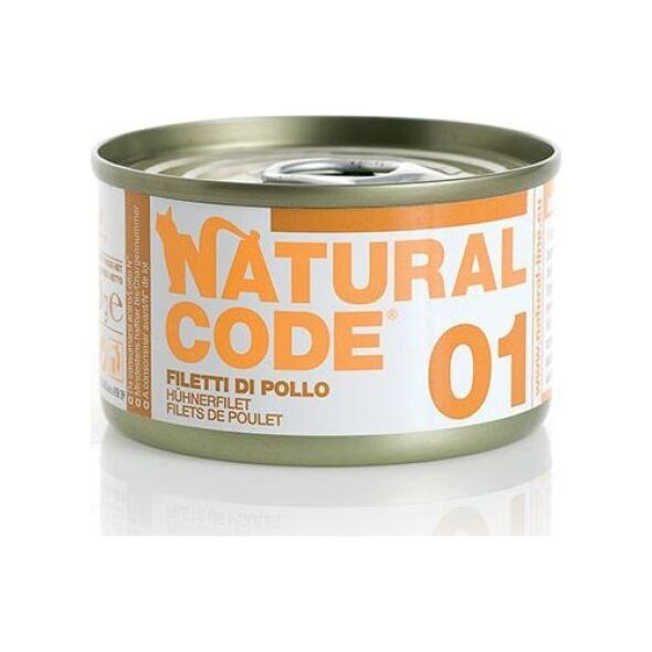 Natural Line s.r.l Natural code Kot 85 g Filet z kurczaka sos 01 /24