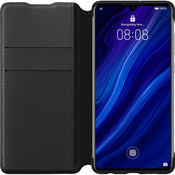 Huawei P30 Etui z klapką Czarny