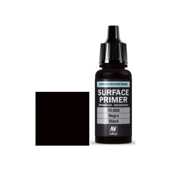 Vallejo Vallejo Surface Primer / Podkład Akrylowy Black 17 ml. uniwersalny