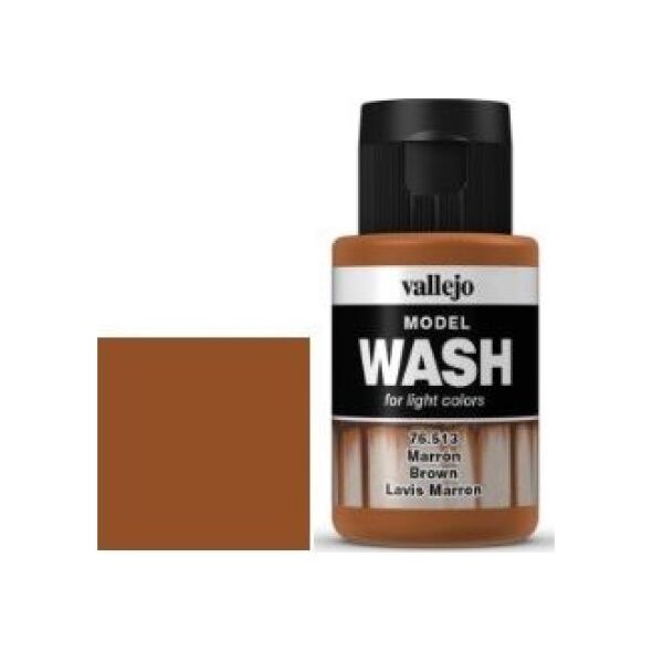 Vallejo Vallejo Model Wash Brown 76513 uniwersalny