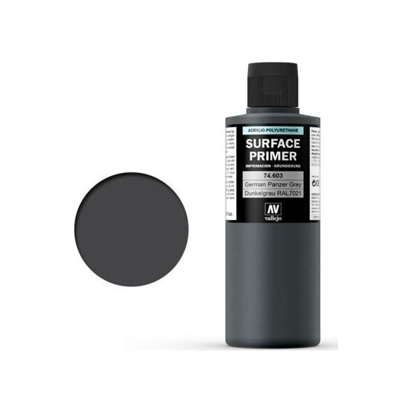 Vallejo German Panzer Grey 200 ml. Podkład Akrylowy Vallejo Surface Primer uniwersalny