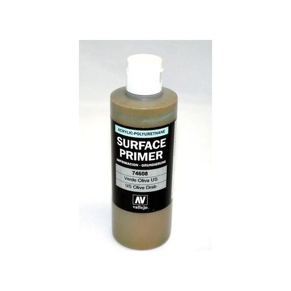 Vallejo U.S. Olive Drab 200 ml. Podkład Akrylowy Vallejo Surface Primer uniwersalny