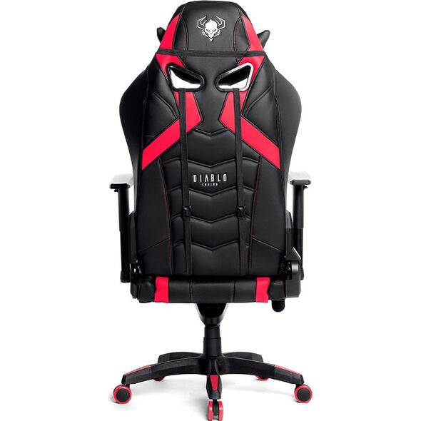 Fotel Diablo Chairs X-RAY King Size XL Czarno-Czerwony