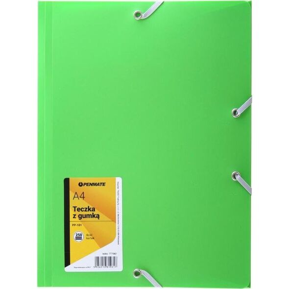 Penmate Teczka z gumką A4 PP-101 zielona