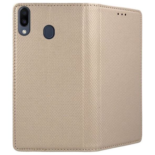 TelForceOne Pokrowiec Smart Magnet do Samsung M20 złoty