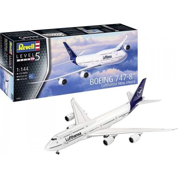 Revell Model plastikowy Boeing 747-8 Lufthansa nowy