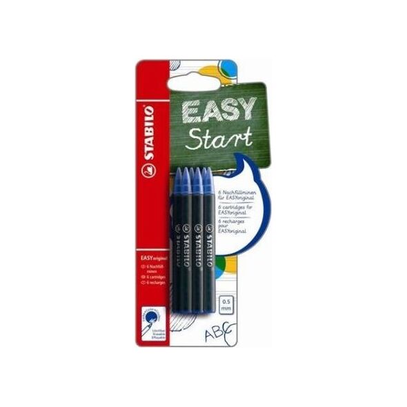 Stabilo Wkład do Easy Orginal 0.5mm niebieski 6szt bls