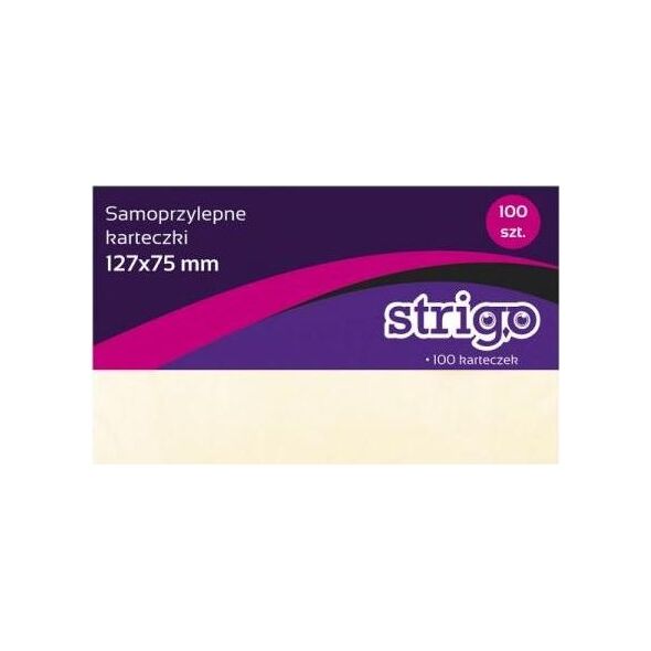 Strigo Karteczki samoprzylepne 127x76mm 100 kartek pastel (6930518938981)