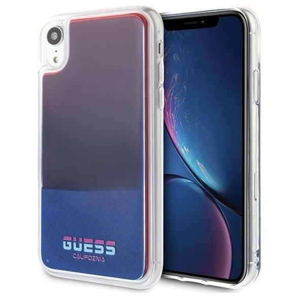 Guess Guess GUHCI61GLCRE iPhone Xr czerwony /red hard case California Glow in the dark uniwersalny