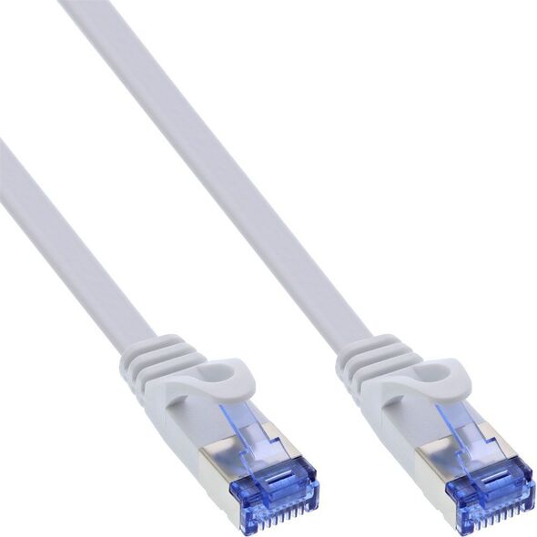 InLine Flat Patch kabel, U/FTP, Cat.6A, biały, 5m