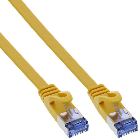 InLine Flat Patch kabel, U/FTP, Cat.6A, żółty, 1.5m