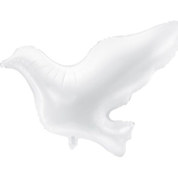 Party Deco Balon fiolowy, gołąbek, biały, 77x66 cm uniwersalny