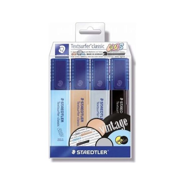 Staedtler Zakreślacz Classic Vintage 4 kolory