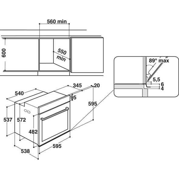 Piekarnik Whirlpool W7 OM4 4S1 P