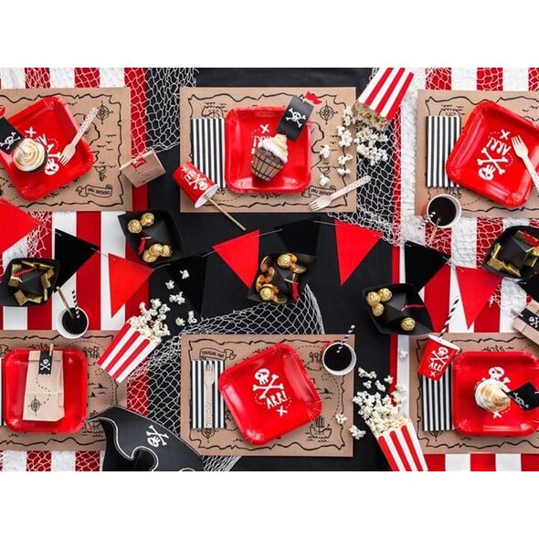 Party Deco Zestaw do muffinek Piraci, mix, 6 szt. uniwersalny