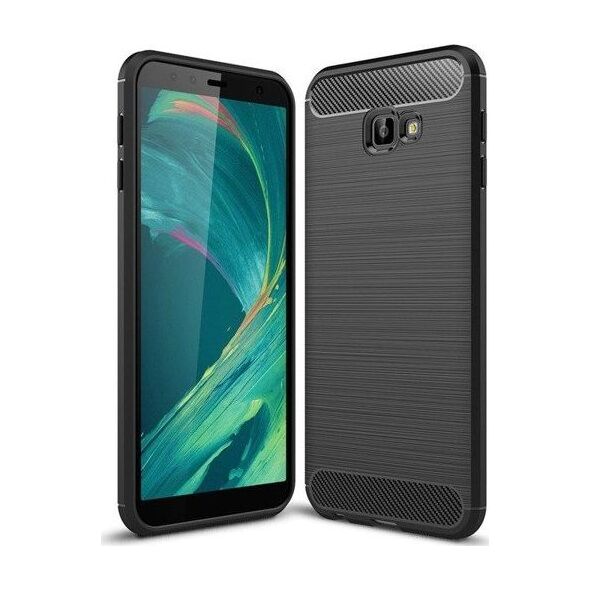 CASE ETUI CARBON LUX CZARNY SAMSUNG GALAXY J4 2018 standard